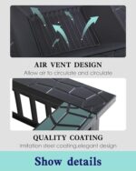 PayLessHere Outdoor Fire Pit, 32 Inch Firepit Table Metal Outdoor Fireplaces with Waterproof Cover for Outside Patio Camping and Garden - Image 3