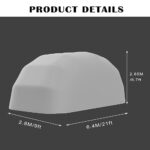 OTQEFTN Semi-Automatic Car Tent, Heavy-Duty Retractable and Foldable Mobile Carport, Fully Enclosed Sun and Rainproof Car Cover, Simple Outdoor Home Garage - Image 2