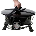 Flame King Smokeless Propane Fire Pit, 24-inch Portable Firebowl, 58K BTU with Self Igniter, Cover, & Carry Straps for RV, Camping, & Outdoor Living - Image 5