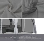 Grand Patio 13'x20' Gazebo for Patio Double Vent Canopy Anti-UV Shelter with Privacy Curtains and Netting for Deck Backyard Garden Lawns - Image 6