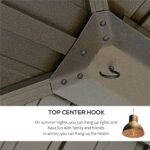 YMGSCC 12'x12' Metal Roof Gazebo Canopy with Curtains and Netting, Outdoor Hardtop Gazebo with Aluminum Frame for Backyards - Image 8