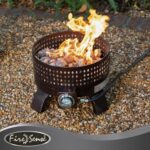 Fire Sense 62133 Sporty Campfire Portable Fire Pit LPG Gas 60,000 BTU Outdoor Firepit Includes Propane Stand Included - Dark Bronze - Round - 15" - Image 7