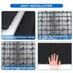 48 Pack Plastic Interlocking Deck Tiles, 10"x10" Patio Flooring Waterproof Outdoor Indoor Flooring Deck Tiles All Weather Use, Patio Floor Decking Tiles for Porch Poolside Balcony Backyard, Dark Grey - Image 9