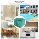 MAXWAVE 18 Pack 12" x 12" Modular Interlocking Floor Mats, Soft PVC Non-Slip Drainage Tiles, Splicing Rubber Cushion Flooring for Deck, Shower, Pool, Basement, Shed, Indoor and Outdoor Use - Image 6