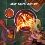 OGERY Stove Tabletop Fire Pit with Stand 7.9 x 6.1 in, Smokeless Firepit Camping Outdoor Table Top Firepit for Urban & Suburbs with Portable Travel Bag, Fueled by Pellets or Wood, Stainless Steel - Image 3