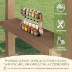 MUPATER 6 x 13 FT Wooden Grill Gazebo with Sloping Metal roof, Heavy Duty Hard Top Grill Gazebo Suitable for 2 Full-Size Grills, BBQ Canopy for Outdoor Patio, Lawn, Garden - Image 3