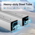 Quictent 12x20 ft Metal Roof Carport Kits Hard Top Garage Heavy Duty Steel Car Canopy, White - Image 4