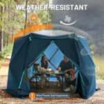 Timber Ridge Pop Up Gazebo, Portable Instant Screen House with Netting, Easy 60-Second Set-Up, Measures 12.1' x 10.5' x7.2', Fits 8 People, Ideal for Camping, Backyard, Patio, Tailgating, Picnics - Image 6