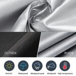 LBTING Fire Pit Cover, 48 inch Cover for 45-48 inch Round Firepit, Waterproof Windproof Dustproof UV-Resistant Heavy Duty Cover for Outdoor Patio Firepit Table - Black - Image 3