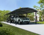 Palram - Canopia Arcadia 12' x 35' Carport, Heavy Duty 6' Clearance Metal Car Port, Weather-Protected Aluminum Frame, Polycarbonate Roof DIY Car, Truck, RV Storage, 10-Year Warranty, Gray - Image 4