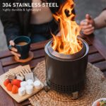 Solo Stove Mesa XL, 7 Inch Tabletop Fire Pit with Stand - Smokeless, Stainless Steel Fire Pit for Camping, Outdoor & Patio- Wood Burning or Pellet Fueled Portable Bonfire, 2.3lbs, Ash - Image 7