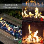 GASPRO 10 lbs Fire Glass for Propane Fire Pit, 1/2-Inch Reflective Fireplace Glass Rocks for Fire Pit Table, Cobalt Blue - Image 4