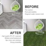 XLX TURF Outdoor Artificial Grass Tiles Interlocking Turf Squares 9 Pack, 12"x12" Fake Grass Mat for Balcony Patio Deck Flooring Decor, Pets Dog Pee Pad, Self-draining 8 Buckle System - Image 7