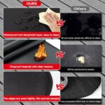 rumlick 48 x 30 inch Under Grill Mats for Outdoor Grill, Double-Sided Fireproof, Oil and Waterproof Protective Mat for Grass and Deck, Outerdoor BBQ Fire Pit Fireplace Mat - Image 6