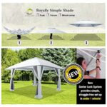 CROWN SHADES 13x13 Pop Up Gazebo, Canopy Tent, Gazebos on Clearance - Outdoor Gazebo for Backyard & Patio Furniture - Carpa Pop Up Tent with Wheeled STO-N-Go Cover Bag (White) - Image 4