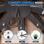 SUNCROWN 10 x 10 FT Outdoor Gazebo for Patio Iron Frame Garden Permanent Gazebo with Vented Soft Canopy and Mosquito Netting, Khaki - Image 7