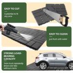 Dyna-Living 60 sq. ft Plastic Interlocking Deck Tiles, 12"x12" Indoor Outdoor Waterproof Patio Flooring All Weather Use Patio Deck Tiles for Balcony, Backyard, Garden & Poolside, 60 Pack,Dark Grey - Image 5