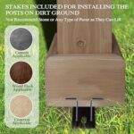 MUPATER 6 x 13 FT Wooden Grill Gazebo with Sloping Metal roof, Heavy Duty Hard Top Grill Gazebo Suitable for 2 Full-Size Grills, BBQ Canopy for Outdoor Patio, Lawn, Garden - Image 6