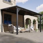 Aoxun 10' x 12' Gazebo for Patio, Gazebo Pergola with Sloped Roof, Large Wall-Mounted Heavy Duty Awnings, for Backyard, Deck, Patio - Image 8