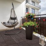 Dyna-Living 60 sq. ft Plastic Interlocking Deck Tiles, 12"x12" Indoor Outdoor Waterproof Patio Flooring All Weather Use Patio Deck Tiles for Balcony, Backyard, Garden & Poolside, 60 Pack,Dark Brown - Image 2