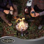 Fire Sense 62133 Sporty Campfire Portable Fire Pit LPG Gas 60,000 BTU Outdoor Firepit Includes Propane Stand Included - Dark Bronze - Round - 15" - Image 6