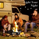 Fire Pits for Outside 17 Inch Collapsible Portable Plug Fire Pit for Camping Travel Picnic Bonfire Backyard Patio Garden Bon Fire Foldable Firepits for Outdoor Wood Burning with Storage Bag - Image 4