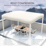 Kozyard Outdoor Louvered Pergola 12ft x 16ft Pergola Sun Shade All-Weather Aluminum Packing Shelter with Drainage System and Adjustable Roof Waterproof for Outdoor Poolside Deck Patio Garden Yard - Image 6