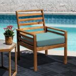 VICTORY RELAX Acacia Wood Decking Tiles 9PCS - Easy Snap Interlocking Deck Tiles for Patio Poolside Balcony Decor - All Weather Waterproof Flooring for Indoor & Outdoor (Round Joints) - Image 9