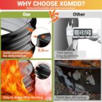 Fire Pit Ring for Outside - 36IN Heavy Duty Round Wood Burning Outdoor Fireplace,High Heat Resistant,12''Raised,Galvanized Steel Firepit Portable for Camping,Bonfire,Backyard,Beach,Porch - Image 2