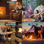 Fireplace Fire Pit Campfire Poker Stick. Uten 32-Inch in Heavy Duty Fireplace Poker. Solid Steel Fire Pit Poker, Fire Pit Accessories for Fireplace Camping Wood Stove Indoor and Outdoor. - Image 4
