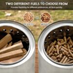 BALI OUTDOORS 6.5 inch Tabletop Fire Pit Round, Stainless Steel Table Top Firepit Small, Outdoor Smokeless Firepit Portable - Image 5