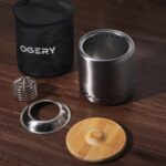 OGERY Stove Tabletop Fire Pit with Stand 7.9 x 6.1 in, Smokeless Firepit Camping Outdoor Table Top Firepit for Urban & Suburbs with Portable Travel Bag, Fueled by Pellets or Wood, Stainless Steel - Image 7