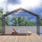 STHOUYN Car Ports 12x20 Heavy Duty Metal Carport Kit, UPF50+ UV Protection Galvanized Steel Car Port for RV/Vehicle Outdoor, 130mph Windproof & 50PSF Snow Load Shelter, Easy Assembly - Image 9