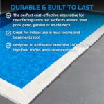 Big Floors DuraGrid Outdoor Modular Deck Tiles, Interlocking, Slip-Resistant, Self-Draining, Durable Plastic Flooring, Easy Install, UV & Water Resistant, Made in USA, 40 Pack, Beige - Image 2