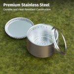 EAST OAK Fuoco Smokeless Fire Pit 21'' for Patio and Outdoor, Stainless Steel Firepit Wood Burning Fireplace with Carrying Bag, Portable Outdoor Fire Pit with Stand & Removable Ash Pan for Outside - Image 6