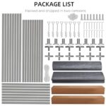 GAOMON Carport 13'x20' Heavy Duty Canopy with 3 Doors & 5 Ventilated Windows, Portable Garage Waterproof Party Tent with Removable Sidewalls for Pickup Truck, and Boat, Grey - Image 7