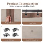 SCOCANOPY Brown 10' x 12' Gazebo Netting for Lowe's Allen Roth 10X12 Gazebo Model #GF-12S004B-1 / GF-12S004BTO/ TPGAZ17-002 - Image 3