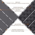 Interlocking Deck Tiles, 12 PCS 12"" x 12"" Patio Tiles Waterproof Plastic Outdoor Flooring Covering All Weather for Walkway Front Porch Poolside Balcony Backyard （Grey) - Image 2