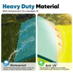 Quictent 10x20 ft Heavy Duty Carport Galvanized Car Tent Outdoor Canopy Boat Shelter with Reinforced Structure - Green - Image 2