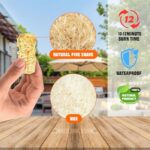 Shwuevei 65 pcs Fire Starter - Natural Fire Starters for Fireplace, Pellet Stove & Wood, Fire Pit, Smoker, BBQ, Chimney, Pizza Oven - Fire Starters for Grill, Charcoal Starter - Image 3