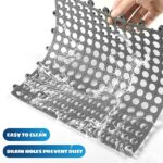 Tinideya 24 Modular Interlocking Floor Mat Rubber Tiles 12"x12" Drainage Interlocking Tiles Drain Holes Non-Slip Drainage Mats for Pool, Kitchen, Shower, Patio Pet Areas (Gray) (Round) - Image 5