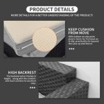 Patio Furniture Set 45 In Outdoor Fire Pits 6 Pieces Outdoor Patio Furniture 60000 BTU Outdoor Propane Fire Pit Table Patio Sofa Outdoor Chairs Anti-slip Cushions Waterproof Covers, Light Grey - Image 4