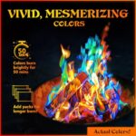 MEKER Fire Color Changing Packets - Fire Pit, Campfires, Outdoor Fireplaces, Bonfire - Fire Color - Perfect Fire Camping Accessories for Kids & Adults (12 Pack) - Image 4