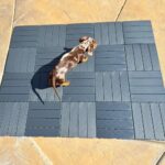 48 Pack Plastic Interlocking Deck Tiles, 10"x10" Patio Flooring Waterproof Outdoor Indoor Flooring Deck Tiles All Weather Use, Patio Floor Decking Tiles for Porch Poolside Balcony Backyard, Dark Grey - Image 6