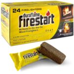 Duraflame Fire Starter for Indoor and Outdoor Use - Quick Ignition Logs for BBQ, Fireplace, Fire Pit and Campfires (24 Pack)