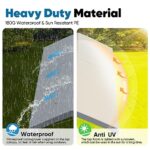 Quictent 10x20 ft Heavy Duty Carport Galvanized Car Tent Outdoor Canopy Boat Shelter with Reinforced Structure - Gray - Image 2