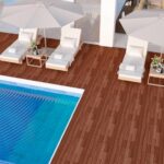 PrimeZone 12PCS 24" x 12" Long Solid Acacia Wood Interlocking Deck Tiles for 24 Sq Ft - Indoor Outdoor Waterproof Hardwood Flooring for Pathway, Poolside, Backyard & Patio, Brown - Image 3