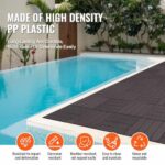 VEVOR Interlocking Deck Tiles, 54 Pack,12"x12" 54 sq. ft Plastic Waterproof Outdoor Flooring All Weather Use, Patio Floor Decking Covering Tiles for Porch Poolside Balcony Backyard, Dark Brown - Image 6