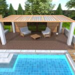 skillmaid 44 PCS Plastic Interlocking Deck Tiles - 12" x 12" Waterproof Indoor Outdoor Flooring All Weather Use, Patio Floor Decking for Porch Poolside Backyard Balcony, Brown, Stone - Image 5