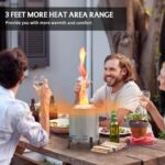 BALI OUTDOORS 6.5 inch Tabletop Fire Pit Round, Stainless Steel Table Top Firepit Small, Outdoor Smokeless Firepit Portable - Image 4